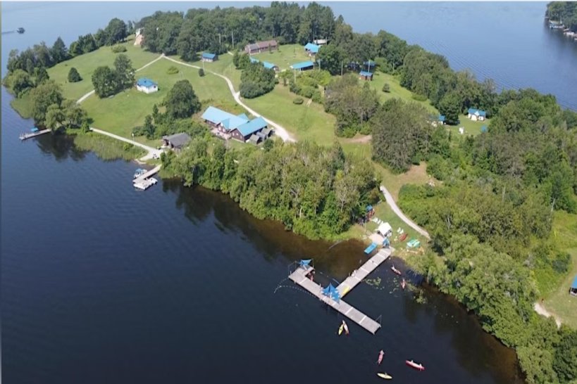 aerial view of Jacob Island