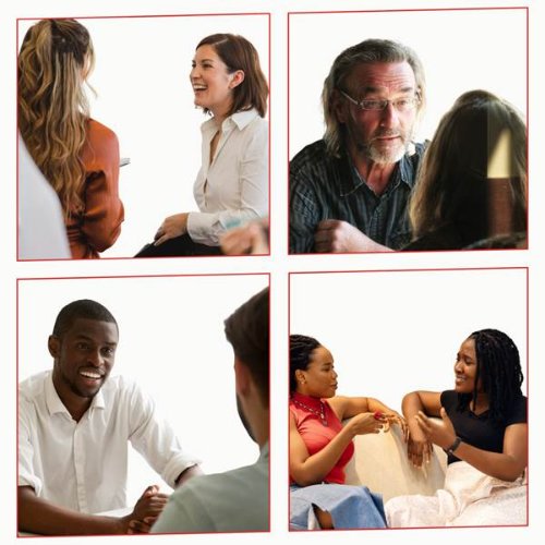 people in conversations